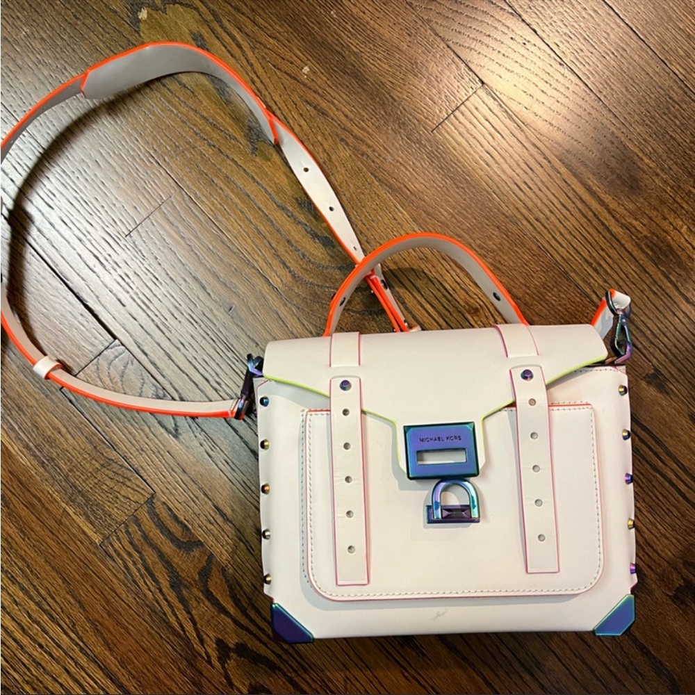 Michael Kors crossbody leather satchel